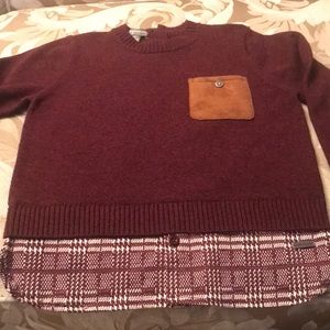 Young boys Pompomme pullover sweater.